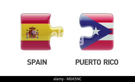 A Puerto Rico in Spagna ad alta risoluzione il concetto di puzzle Foto Stock