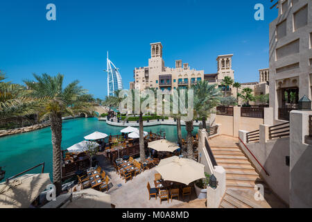 Souk Madinat Jumeirah, Dubai, Emirati Arabi Uniti, Emirati Arabi Uniti Foto Stock