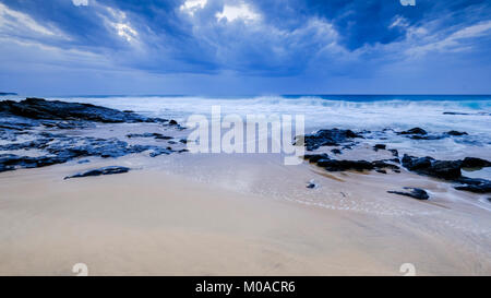 Piedra Playa El Cotillo Beach, El Cotillo, Fuerteventura, Isole Canarie, Spagna Foto Stock