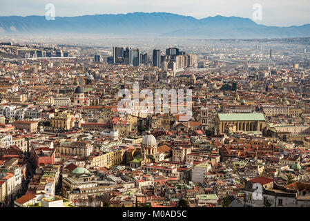 Vista di Napoli da Castel Sant'Elmo Foto Stock