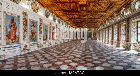 Sala Spagnola, Schloss Ambras, Innsbruck, Austria Foto Stock