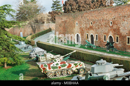 Il museo militare in Kalemegdan Belgrade Serbia sfondo di viaggio Foto Stock