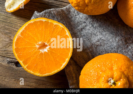 Crudo fresco arance Sumo pronto a mangiare Foto Stock