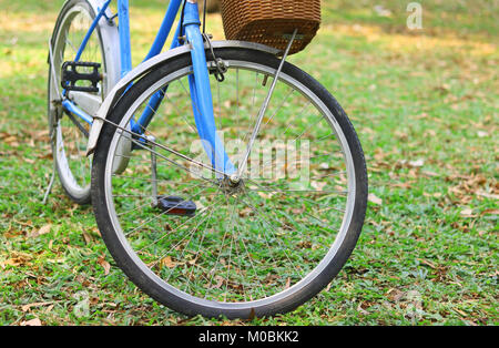 Dettaglio di una bicicletta, vintage tono retrò Foto Stock