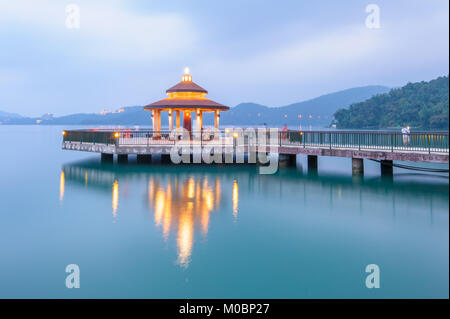 Paesaggio di Sole Luna Lago di Taiwan Foto Stock