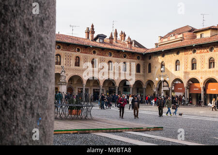 Piazza Ducale , Vigevano , Pavia , Lombardia, Italia Foto Stock
