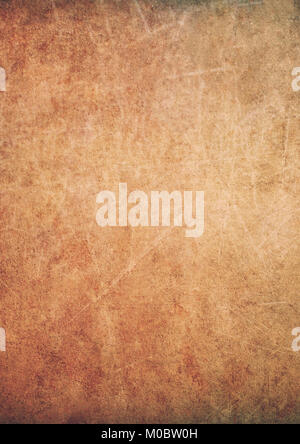 A3 international paper size gradiente sporco sporco marrone effetto grunge sfondo testurizzata Foto Stock