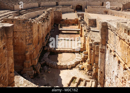 Antico anfiteatro romano a Tarragona, Spagna Foto Stock