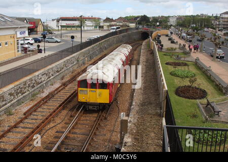 Un'isola la linea di treno sulla isola di Wight Foto Stock