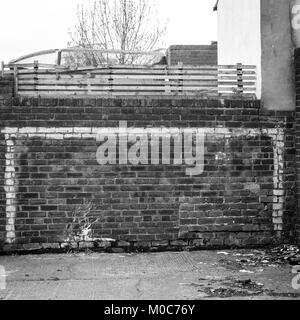 Carbone portelli shed, back-door e cadute di cenere scomparsa della storia sociale del British back lane. Foto Stock