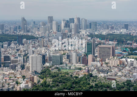 Cityview dai Mori Tower a Tokyo Foto Stock