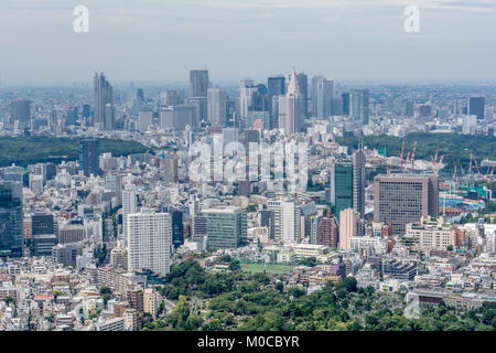 Cityview dai Mori Tower a Tokyo Foto Stock