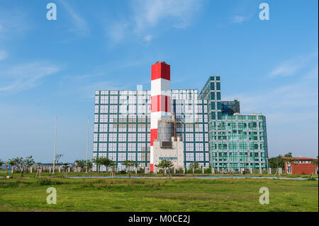 Inceneritore di rifiuti urbani a Hsinchu, Taiwan Foto Stock