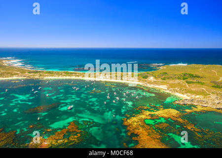 Rottnest Island reef di antenna Foto Stock