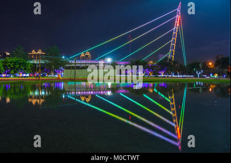 Ponte Cable-Stayed in Chubei, Taiwan Foto Stock