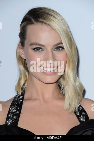 Beverly Hills, CA. Xx gen, 2018. Margot Robbie ad una apparizione pubblica per 29 produttori annuale Guild Awards (PGA), il Beverly Hilton Hotel di Beverly Hills, CA 20 gennaio 2018. Credito: Elizabeth Goodenough/Everett raccolta/Alamy Live News Foto Stock