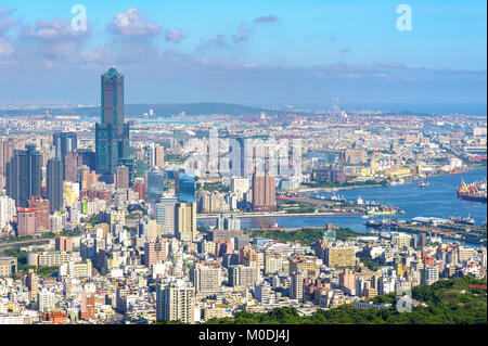 Paesaggio di Kaohsiung, Taiwan Foto Stock