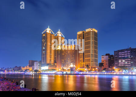 Paesaggio del fiume dell'amore in Kaohsiung Taiwan Foto Stock