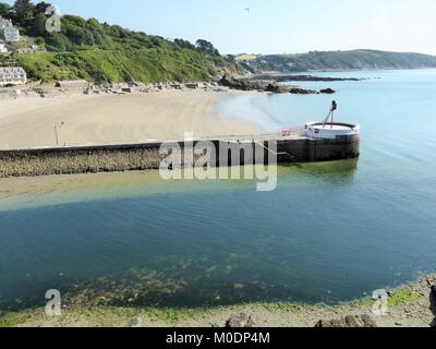 Vista panoramica della baia di Looe, Cornwall, Regno Unito Foto Stock