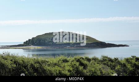 Vista panoramica di St Georges isola a Looe, Cornwall, Regno Unito Foto Stock