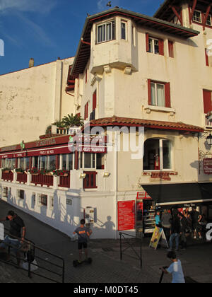 Saint-Jean-de-Luz, ristorante l'Artha, promenade Jacques Thibaud, Pyrenees-Atlantiques, Nouvelle-Aquitaine, Francia, Europa Foto Stock