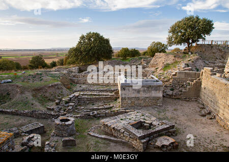 Rovine di Troia in Canakkale, Turchia. Foto Stock