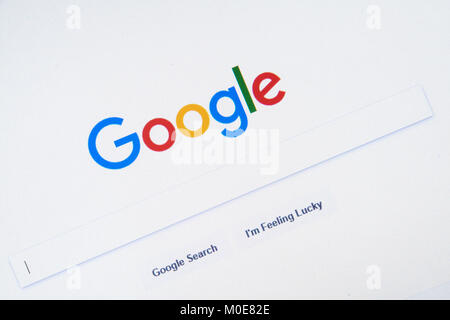 Computer screenshot del logo di Google Foto Stock