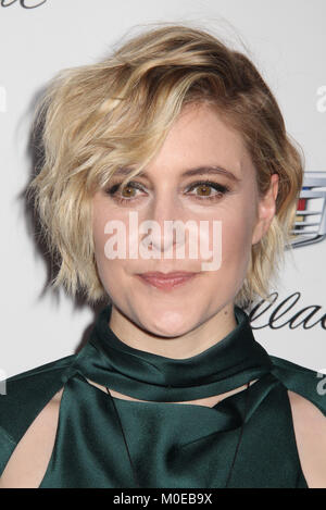 Beverly Hills, Stati Uniti d'America . Xx gen, 2018. Greta Gerwig 01/20/2018 Il 29 produttori annuale Guild Awards tenutosi presso il Beverly Hilton di Beverly Hills, CA Foto: Cronos/Hollywood News Credito: Cronos/Alamy Live News Foto Stock