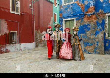 Il carnevale di Venezia, Italia Foto Stock