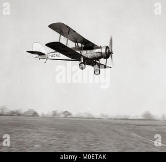 Houston-Weston biposto biplano, in volo, 1933 Foto Stock