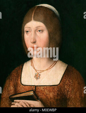 Isabella I di Castiglia (1451-1504), regina di Castiglia e LeÃ³n, circa 1490 Foto Stock