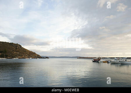 Paesaggio di porto ercole, Argentario, la laguna di Orbetello, Grosseto, Italia Foto Stock