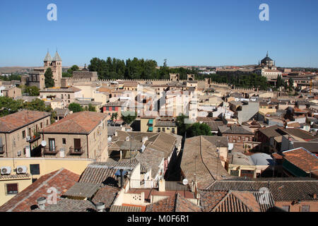 Skyline della città vecchia di Toledo, Spagna. Città spagnola. Foto Stock
