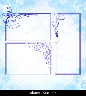 Set di grunge sfondi floreali Illustrazione Vettoriale