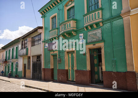 San Gabriel, Ecuador- Novembre 3, 2017: architettura coloniale della città elencate come un patrimonio nazionale Foto Stock