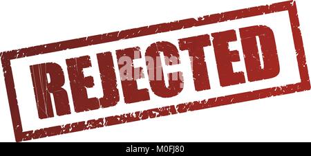 Respinto il timbro di gomma Illustrazione Vettoriale