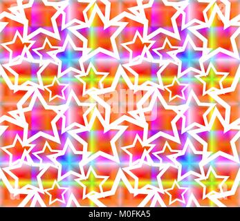 Modello senza soluzione di continuità con le stelle Illustrazione Vettoriale