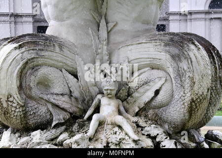 Fontana Hochgurtel presso il Royal Exhibition Building in Melbourne Foto Stock