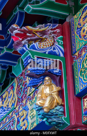 L'Isola di Lantau Hong Kong Cina Asia Jan 13, 2018 il Monastero Po Lin al 34 metro alto Tian Tan Buddha Foto Stock