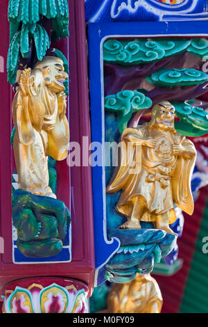 L'Isola di Lantau Hong Kong Cina Asia Jan 13, 2018 il Monastero Po Lin al 34 metro alto Tian Tan Buddha Foto Stock