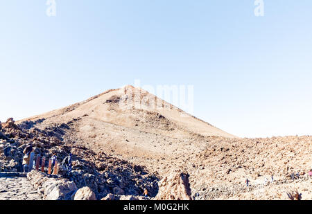 Vista della cima del monte Teide, Tenerife, Spagna Foto Stock