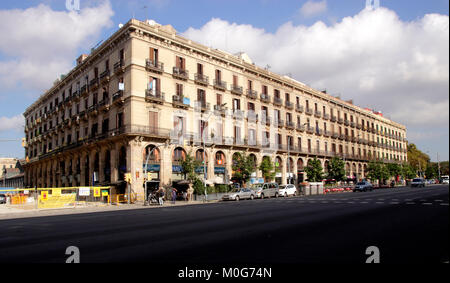 Edificio da Av. del Marques de Argentera La Ribera Barcellona Spagna Foto Stock