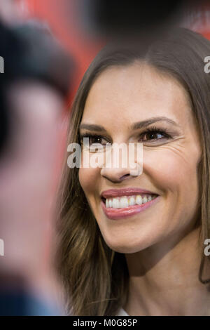 L'attrice Hilary Swank assiste il 'Cosa avevano' Premiere durante il 2018 Sundance Film Festival a Eccles Centre teatro il 21 gennaio 2018 in Park City, Utah. Foto Stock