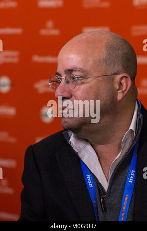 Jeff Zucker, Presidente della CNN assiste Sundance 2018 in Park City, Utah. Foto Stock