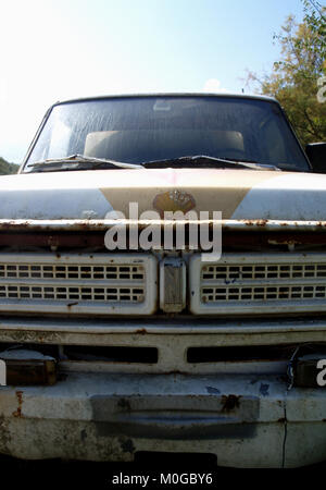 Nissan Junior petroliera pick-up,a Corfù, Grecia Foto Stock