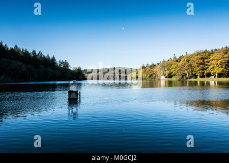 Shearwater lago nel Wiltshire durante l'autunno Foto Stock