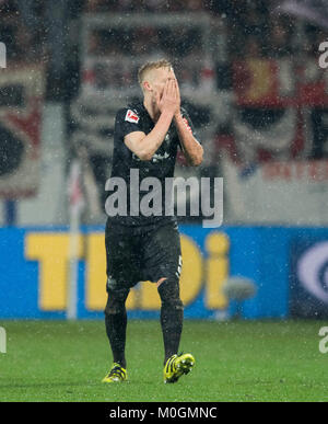 Mainz, Deutschland. Xx gen, 2018. Timo BAUMGARTL (S) deluso Fussball 1. Bundesliga, 19. Giornata, FSV FSV FSV Mainz 05 (MZ) - VfB Stuttgart (S), am 20.01.2018 in Mainz Germania/. |L'utilizzo del credito in tutto il mondo: dpa/Alamy Live News Foto Stock