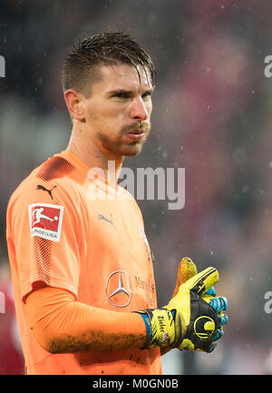 Mainz, Deutschland. Xx gen, 2018. goalwart Ron-Robert ZIELER (S) deluso. Fussball 1. Bundesliga, 19. Giornata, FSV FSV FSV Mainz 05 (MZ) - VfB Stuttgart (S) 3:2, am 20.01.2018 in Mainz Germania/. |L'utilizzo del credito in tutto il mondo: dpa/Alamy Live News Foto Stock