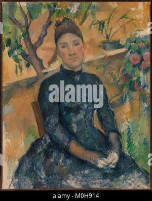 Madame Cézanne (Hortense Fiquet, 1850-1922) presso il Conservatorio ha incontrato DP317780 Foto Stock