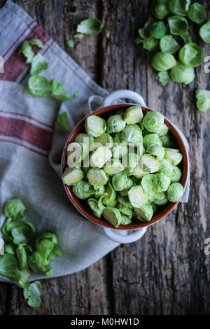 Cavoletti di Bruxelles Foto Stock